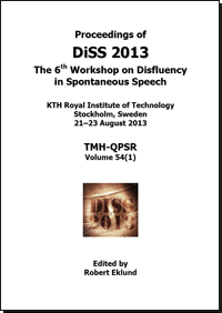 Proceedings DiSS 2013 Title Page